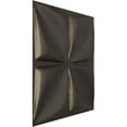 thumbnail image 2 of 19 5/8"W x 19 5/8"H Riley EnduraWall Decorative 3D Wall Panel, Universal Aged Metallic Weathered Steel (Covers 2.67 Sq. Ft.), 2 of 6