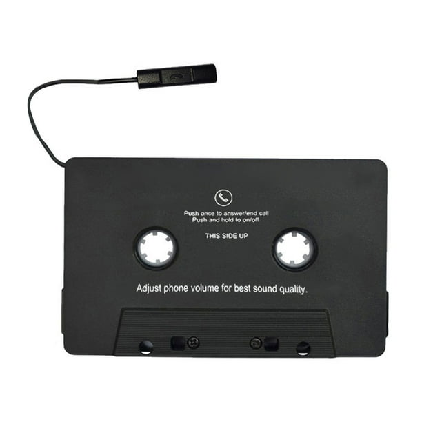 Audio Cassette Adaptador Convertidor Dientes Correo AAC MP3 SBC AUX Con Micrófono Azul