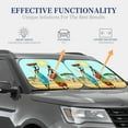 thumbnail image 4 of Xecao African Women in Mountain Landscape (2) for Foldable Car Sun Shades (2-Pack) offer sun protection with an easy-fold design for convenient windshield shading., 4 of 7