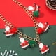 thumbnail image 5 of Adornos navideños, regalos navideños, collar navideño, árbol de Navidad, Papá Noel, joyería navideña para mujer, regalo navideño de moda, collares navideños., 5 of 6