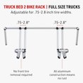 Truck Bed AllAluminum Truck Bed 2 Bike Rack Full Size Trucks Holds