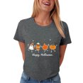 thumbnail image 5 of mgoYE Women's Halloween Tshirts Funny Novelty Graphic Halloween Holiday Tshirt Short Sleeve Tshirt Woman Shirts(Dark Gray,3XL), 5 of 7