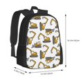 thumbnail image 3 of Daiia Funny Excavator Backpack for Men and Women -Durable Backpack Large Capacity, Water-Resistant Bag with Adjustable Straps and Laptop Compartment, 3 of 9