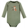 thumbnail image 3 of Hudson Baby Infant Boy Cotton Long-Sleeve Bodysuits, Forest Deer 5-Pack, 0-3 Months, 3 of 7