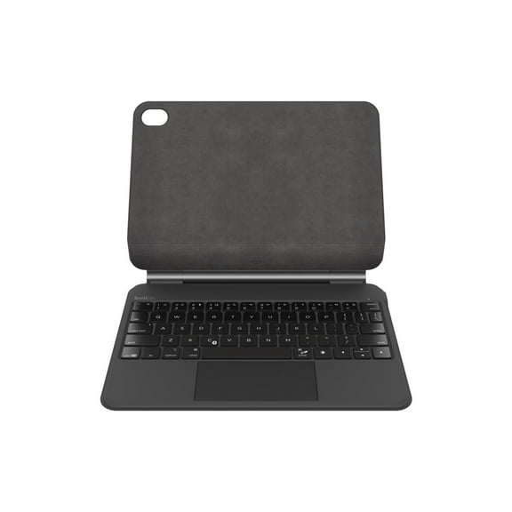 Belkin Connect Pro - Keyboard and folio case (protective case) - with magnetic stand - with trackpad - backlit - wireless - Bluetooth - for Apple 10.9-inch iPad (10th generation); iPad (A16)