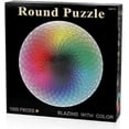 thumbnail image 1 of 26-27 coogam 1000 pieces round jigsaw puzzle creative rainbow difficult large jigsaw puzzle educational stress relief toys for adults children, 1 of 5