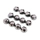 thumbnail image 5 of 100 Sets Plastic Geometric Studs Rivets Leather Craft Press Brooches Black, 5 of 5