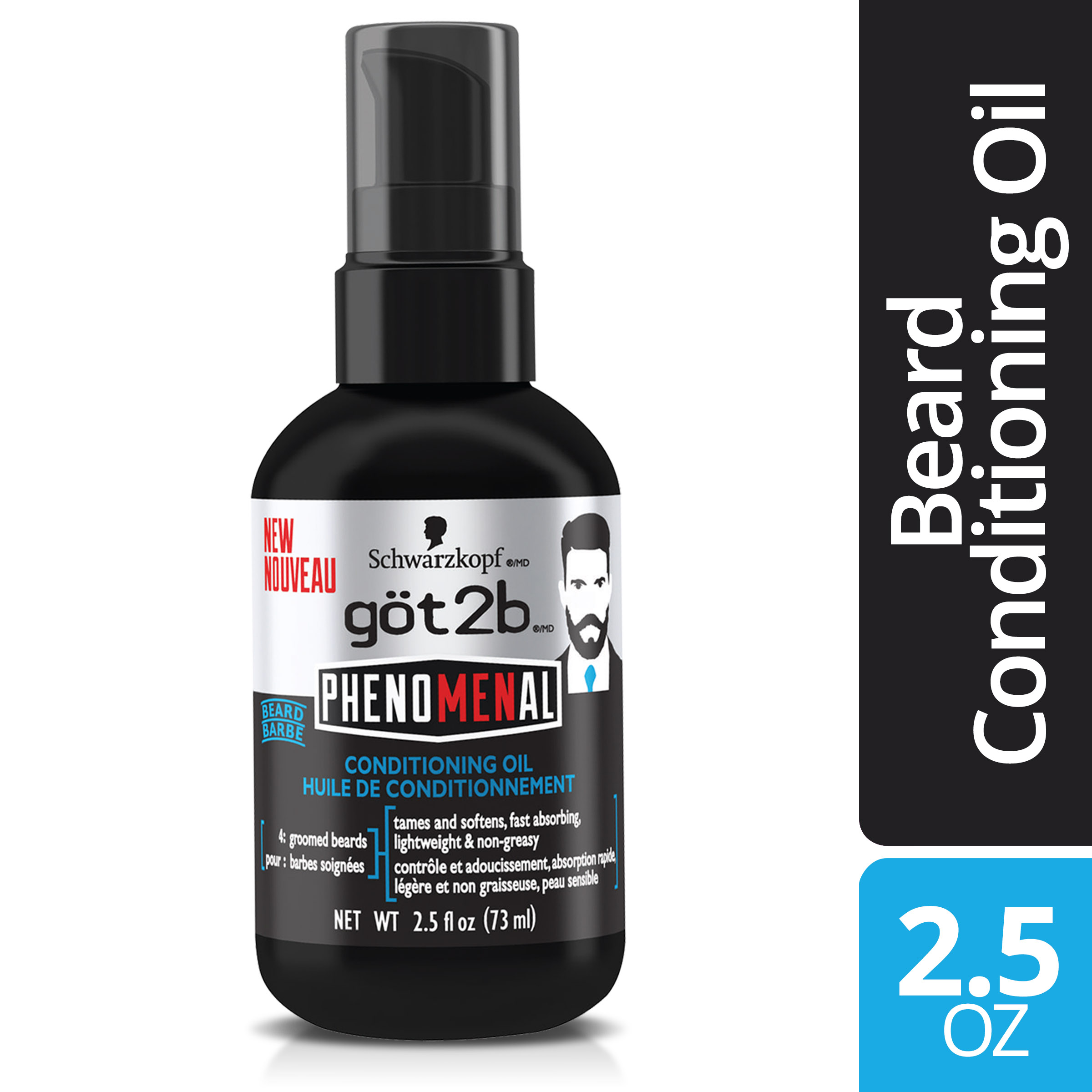 Got2b PhenoMENal Beard Hair Oil, 2.5 Ounce