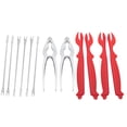 thumbnail image 2 of 12-piece Seafood Tools Set includes 2 Crab Crackers, 4 Lobster Shellers, 6 Crab Leg Forks/Picks - Nut Cracker Stainless Steel Seafood Utensils Crackers & Forks Cracker Set, 2 of 6