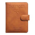 thumbnail image 3 of ¡Gran Oportunidad de Ahorro!, Funda de cuero para pasaporte antirrobo, moderna, para documentos de negocios, para viajes Akmoler, 3 of 9