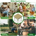 thumbnail image 5 of Heavy Duty Camping Table Picnic BBQ Desk Carbon Steel Camping Hiking BBQ Table,Folding Camping Table for Outdoor Barbecue Grill Beach Patio, 5 of 11
