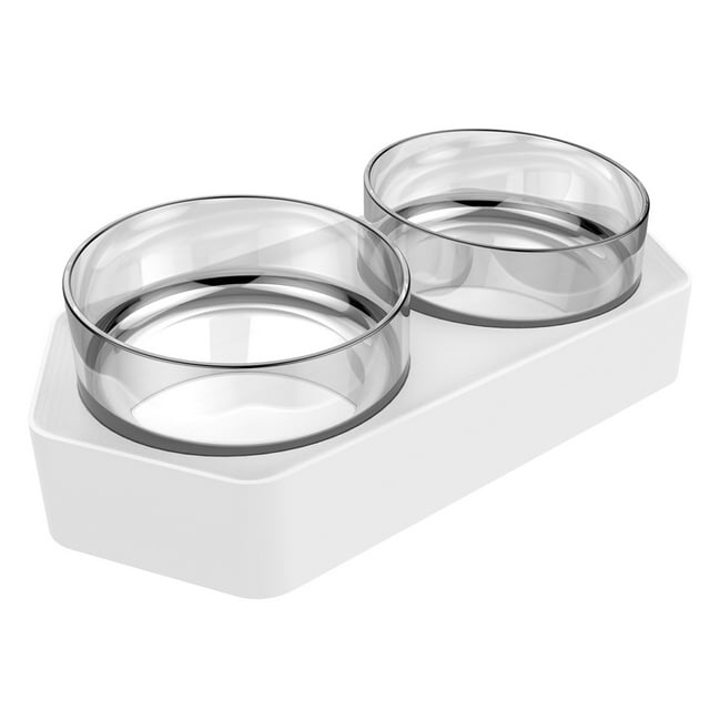 Hexagonal Double Bowl Automatic Pet Bowl Feeder