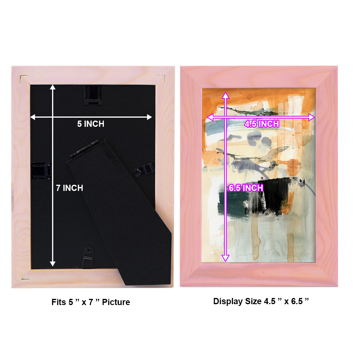 Seria I - Framed Print w/glass - Sunset Pink