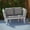 White, variant on Outdoor Sofa, HAMPTON WOOD + WICKER 3 SEATER, Natural+Grey Patio Furniture,Acacia Wood Outdoor Sectional, Garden & Outdoor & Patio Furniture Patio Seating