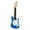 Blue, variant on Electric Guitar Classic Solid Body Six String Instrument with Maple Neck and Rosewood Fingerboard for Musicians and Beginners