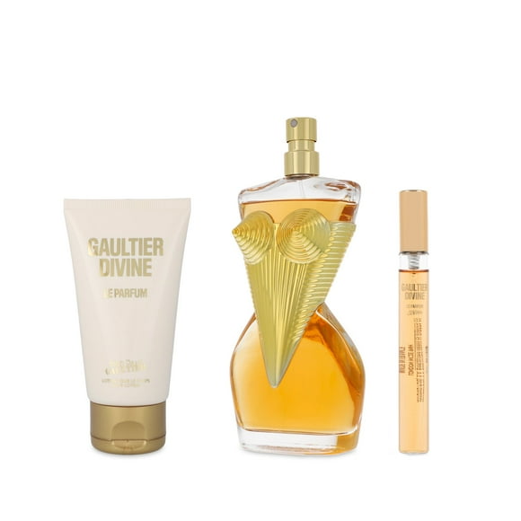 SET JEAN PAUL GAULTIER DIVINE LE PARFUM 3PZS 100ML EDP SPRAY/ BODY LOTION 75ML/ 10ML EDP SPRAY