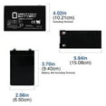 thumbnail image 2 of 12V 9Ah SLA Battery Replacement for Yuasa NPG126.0, NPW45-12 - 2 Pack, 2 of 6