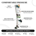 thumbnail image 2 of Sikiie Cute Farm 1 Pairs Compression Socks for Men and Women 15-20 mmHg Running Support Socks, 2 of 7
