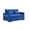 Blue, variant on Hommoo Modern 3 in 1 Convertible Sleeper Sofa Bed, Pull Out Loveseat Couch Futon Sofa Bed with 3-Level Adjustable Back, Beige