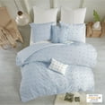thumbnail image 3 of Home Essence Kay Tufted Cotton Blue 7 Piece Duvet Cover Set, King or California King, 3 of 14