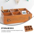 thumbnail image 2 of OULII Storage and Organization Box Chocolate Wood Simple Design Home Use 1Pack, 2 of 6