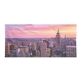 thumbnail image 1 of Cityscape Hiking Towel, New York City Midtown with Empire State Building Sunset Business Center Rooftop Photo, Quick Dry Soft Microfiber for Camping Backpacking Sports, Peach, by Ambesonne, 1 of 2