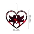 thumbnail image 2 of Xihbxyly Colgante de San Valentín, Decoración Acrílica Romántica, Impresión a Doble Cara, Exquisito Regalo Navideño, Perfecto para Sala de Estar, Dormitorio y Coche, Tamaño 10 X 6,5 Cm., 2 of 7