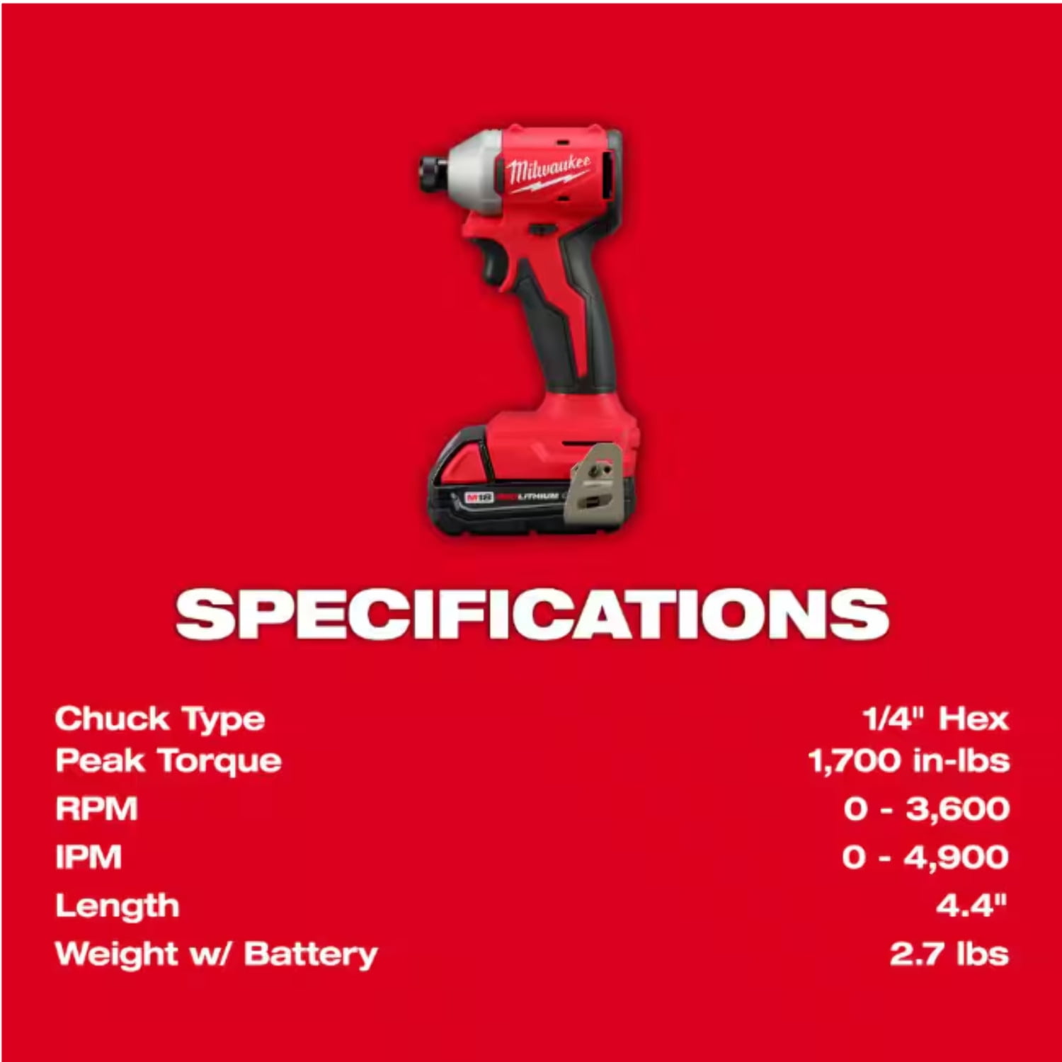 MILWAUKEE M18 Compact Brushless 2-Tool Combo Kit (3692-22CT) – Drill & Impact Driver Set with (2) Batteries, Charger & Bag