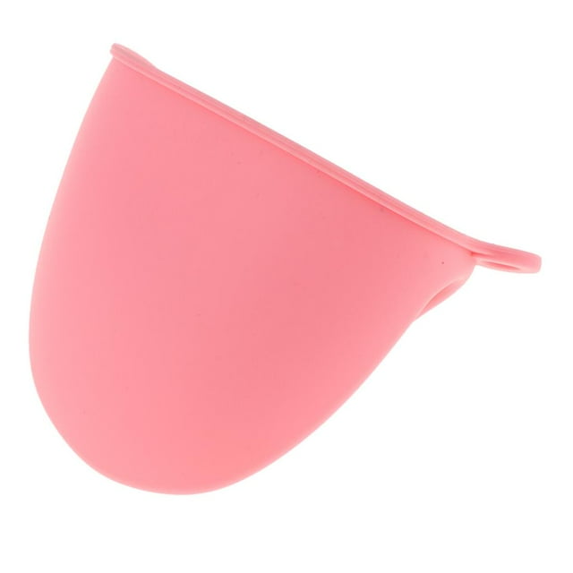 Sostenedor de silicona Mitón de horno Protector de dedos de cocina Empuñaduras resistentes al calor Herramienta hornear Rosado Macarena Guantes de silicona antiscal