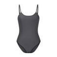 thumbnail image 4 of REALiKUN Women's One Piece Bodysuits Sexy Summer Ribbed Sleeveless Adjustable Spaghetti Strips Tops Leotard, 4 of 5