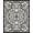 Black, Pattern 2, variant on ODIKA 4'x6' Machine Washable Non-Slip Area Rug, Elegant Floral Medallion with Classic Ornate Detailing High Traffic Rug, Black, 665596