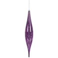 thumbnail image 1 of Vickerman N176626 13 in. Plum Mercury Rain Drop Ornament - 2 per Bag, 1 of 1