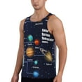 thumbnail image 2 of Easygdp Solar System Men's Tank Top, Sleeveless Muscle T Shirts, Breathable, Quick-Dry, Loose for Gym, Running, Fitness - XX-Large, 2 of 9