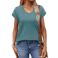 thumbnail image 4 of MOSHU Casual Womens T-Shirts Basic Tops for Women Cap Sleeve Loose Tank Tops, 4 of 9