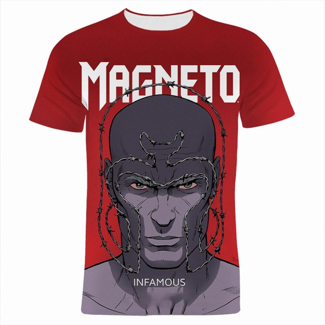 Camiseta Für Männer Sommer Marvel Magneto 3D Gedruckt Frauen Camisetas Mode Streetwear Harajuku Kinder Kleidung xuanjing unisex