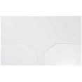 thumbnail image 2 of JAM Paper Heavy Duty Plastic 2 Pocket Extra Tough School Folders, White, Bulk 144/Box, 2 of 5