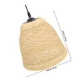 thumbnail image 4 of WHAMVOX Rattan Lamp Shades Classic Khaki Grass Vine for Housewarming 1Set, 4 of 8