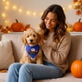 thumbnail image 2 of AuroraX Halloween Dog Bandana Scarf Halloween Cat Dog Kerchief Triangular Lightweight Adjustable Soft Pet Costume Accessories Blue National Dog Day International Cat Day, 2 of 6