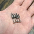 thumbnail image 3 of 12g Long Cylinder Spike Top Surgical Steel Labret - Sold individually, 3 of 3