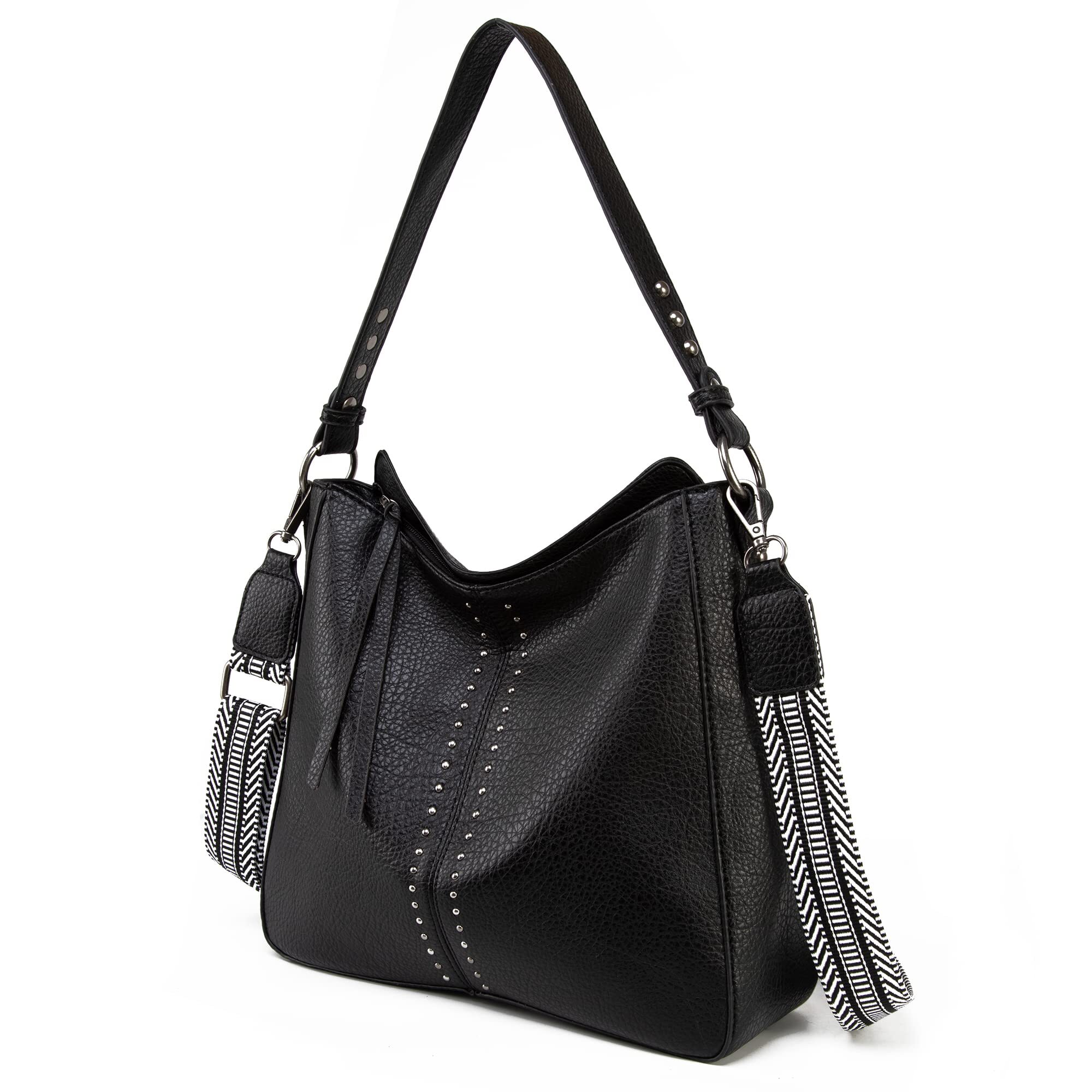 Montana West Hobo Bag for Women, Black photo 4