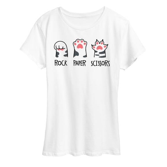 Instant Message - Rock Paper Claws - Women's Short Sleeve Graphic T-Shirt