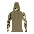 thumbnail image 3 of Mlqidk Mens Shirt Lightweight UPF 50+ Camo Hoodies Long Sleeve Cooling Spf Fishing Shirt Quick-Dry Hooded Shirts UV Protection Shirts with Face Mask Yellow XL, 3 of 3