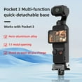 thumbnail image 2 of Upright Charging Base Desktop Stand Mount Quick Release Aluminum Alloy 3-in-1 Mounting Interface Replacement for DJI OSMO Pocket 3, 2 of 8