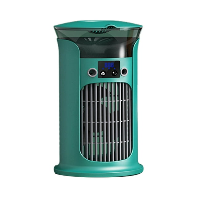 USB Air Cooler with Humidifier & Mist Spray 800ml Water Tank Portable Quiet Desktop Fan Personal Fan for Home