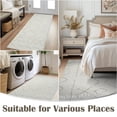 thumbnail image 3 of RUGKING Runner Rug 2x5 Boho Washable Rug Modern Hallway Runner Taupe Foldable Non Slip Carpet for Bedroom Kitchen, 3 of 8