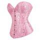 thumbnail image 5 of Corsé tubo ajustado con cordones florales de fiesta gótico vintage para mujer, top de poliéster para mujer, 5 of 8