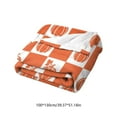 thumbnail image 3 of kladzum Pumpkin Print Throw Blanket 51"x39.3" Thanksgiving and Christmas Gifts Blanket Sofa Bedding Decorative Blankets Soft Cozy Travel Blanket for Bed, Couch, Office, Car, Dormitory, 3 of 6