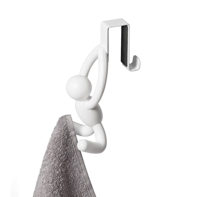Umbra - Perchero Buddy 2 Ganchos Blanco