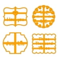 thumbnail image 1 of Cookie Mold Cooking Plastic Biscuit Form Mould Kitchen Baking Maker with Good Wishes, 4pcs, 1 of 9