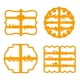 thumbnail image 3 of Bewildely Molde para galletas Cocinar Galletas de plástico Molde de forma de galleta de plástico Molde de forma Type3 NO3, 3 of 6